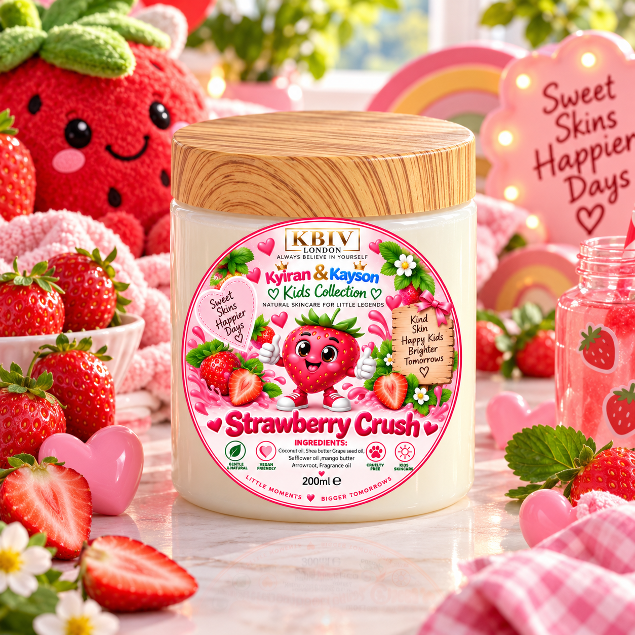 KB-IV KIDS Strawberry Crush Body Butter – 200ml